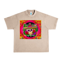 French Oak mexican skull Urban Heavy Tee - Zillion Design Studio