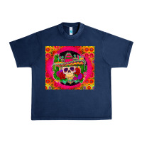 Navy mexican skull Urban Heavy Tee - Zillion Design Studio