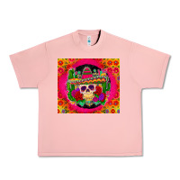 Salmon mexican skull Urban Heavy Tee - Zillion Design Studio