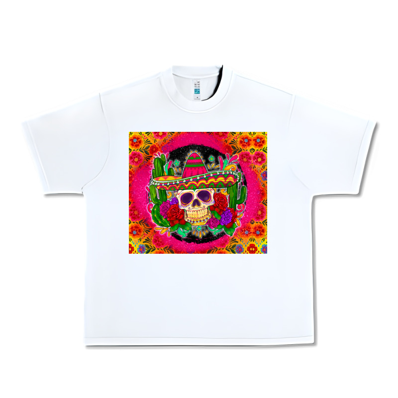 Mexican Skull Urban Heavy Tee by Zillion Design Studio | Teevron