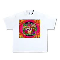 White mexican skull Urban Heavy Tee - Zillion Design Studio
