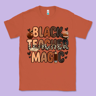 Black Teacher Magic Juneteenth Classic Tee Designed By Zillion Design Studio
