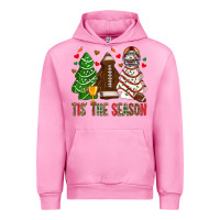 Fuchsia Pink tis' the season american football christmas cakes bbs Urban Hoodie - BundleAndBundleShop