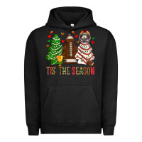 Pigment Black tis' the season american football christmas cakes bbs Urban Hoodie - BundleAndBundleShop