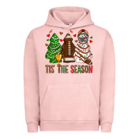 Pigment Salmon tis' the season american football christmas cakes bbs Urban Hoodie - BundleAndBundleShop