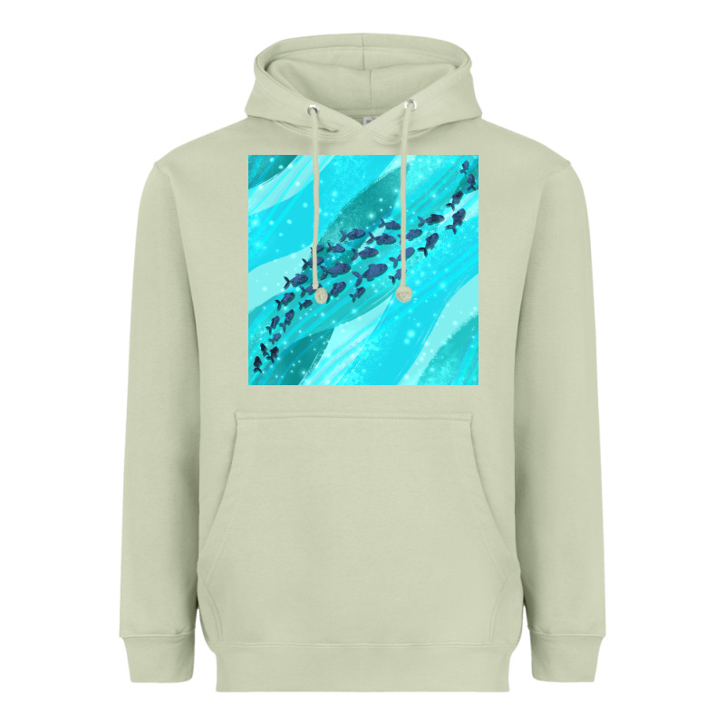 Fish And Sea Seamless Pattern Heavyweight Hoodie by BundleAndBundleShop | Teevron