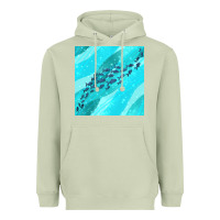 Matcha fish and sea seamless pattern Heavyweight Hoodie - BundleAndBundleShop