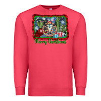 Cardinal merry christmas western bull skull Premium Sweatshirt - AdoDesignShop
