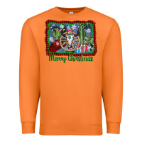 Carrot merry christmas western bull skull Premium Sweatshirt - AdoDesignShop