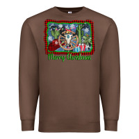 Chestnut merry christmas western bull skull Premium Sweatshirt - AdoDesignShop