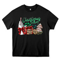 Black christmas vibes Heavy Core Tee - SublimationCraftShop
