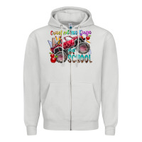Dove Grey crushed 100 days of school Zipper Hoodie - RacoonDesign