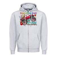 Heather Grey crushed 100 days of school Zipper Hoodie - RacoonDesign