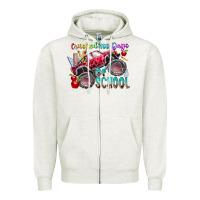 Oatmeal Heather crushed 100 days of school Zipper Hoodie - RacoonDesign