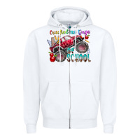 White crushed 100 days of school Zipper Hoodie - RacoonDesign
