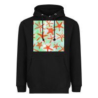 Black starfish seamless pattern Heavyweight Hoodie - BundleAndBundleShop