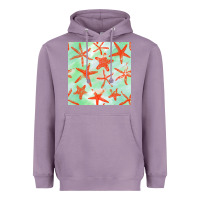 Lavender starfish seamless pattern Heavyweight Hoodie - BundleAndBundleShop