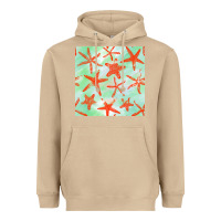 Starfish Seamless Pattern Heavyweight Hoodie | Teevron