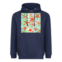 Navy starfish seamless pattern Heavyweight Hoodie - BundleAndBundleShop