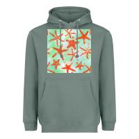 Sage starfish seamless pattern Heavyweight Hoodie - BundleAndBundleShop
