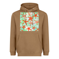 Toasted Coconut starfish seamless pattern Heavyweight Hoodie - BundleAndBundleShop