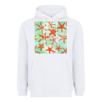 White starfish seamless pattern Heavyweight Hoodie - BundleAndBundleShop
