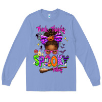 Colony Blue Thick Thighs Spooky Vibes Long Sleeve Tee - texasbilliewilder