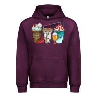 Mauve Wine western volleyball coffee cups bbs Urban Hoodie - BundleAndBundleShop
