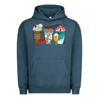 Pigment Midnight Navy western volleyball coffee cups bbs Urban Hoodie - BundleAndBundleShop