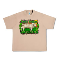 Thick Thighs Lucky Vibes Charolais Bull Urban Heavy Tee | Teevron
