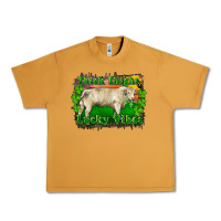 Peanut Butter Thick Thighs Lucky Vibes Charolais Bull Urban Heavy Tee - RanaPortraitStore