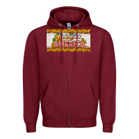 Burgundy god bless america sunflower license plate Zipper Hoodie - HRA Design Shop