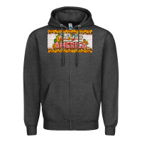 Charcoal Heather god bless america sunflower license plate Zipper Hoodie - HRA Design Shop