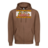 Chestnut god bless america sunflower license plate Zipper Hoodie - HRA Design Shop