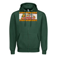 Sports Green god bless america sunflower license plate Zipper Hoodie - HRA Design Shop