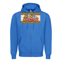 True Royal god bless america sunflower license plate Zipper Hoodie - HRA Design Shop