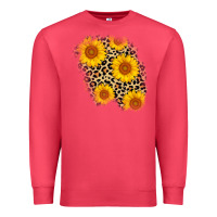 Cardinal leopard sunflower patch Premium Sweatshirt - AdoDesignShop