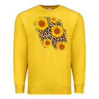 Lemon leopard sunflower patch Premium Sweatshirt - AdoDesignShop