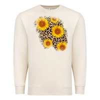 Sandshell leopard sunflower patch Premium Sweatshirt - AdoDesignShop
