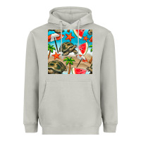 Moon Dust tortoise watermelon beach seamless pattern Heavyweight Hoodie - BundleAndBundleShop