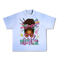 Grape Ice nail hustler afro messy bun Urban Heavy Tee - texasbilliewilder
