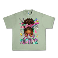 Oil Green nail hustler afro messy bun Urban Heavy Tee - texasbilliewilder