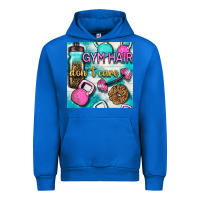 Cobalt gym hair don't care clasp and water bottle with glitter seamless patte Urban Hoodie - BundleAndBundleShop