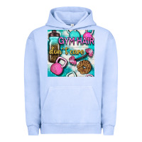 Pigment Grape Ice gym hair don't care clasp and water bottle with glitter seamless patte Urban Hoodie - BundleAndBundleShop