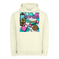 Pigment Pistachio gym hair don't care clasp and water bottle with glitter seamless patte Urban Hoodie - BundleAndBundleShop