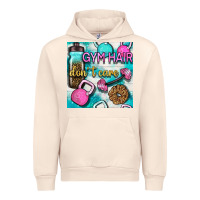 Sandshell gym hair don't care clasp and water bottle with glitter seamless patte Urban Hoodie - BundleAndBundleShop