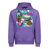 Tulip gym hair don't care clasp and water bottle with glitter seamless patte Urban Hoodie - BundleAndBundleShop