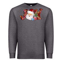 Charcoal Heather joy christmas santa Premium Sweatshirt - AdoDesignShop