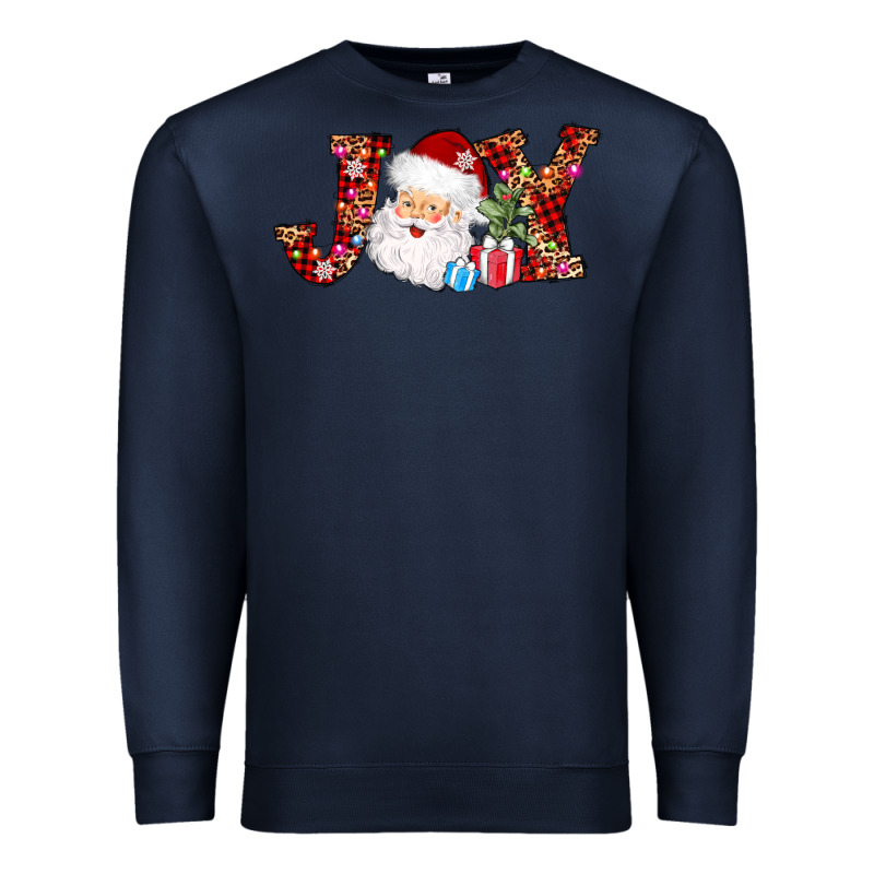 Joy Christmas Santa Premium Sweatshirt by AdoDesignShop | Teevron