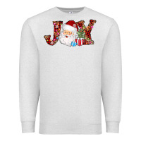 Oatmeal Heather joy christmas santa Premium Sweatshirt - AdoDesignShop
